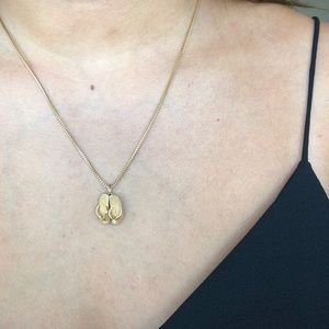 14K Gold Flip Flop Pendent with Peridot